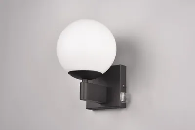 Produktbild von Trio Leuchten Badezimmer Wandleuchte Kula 284270132, Metall Schwarz matt, Glas W