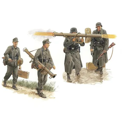 Image de Maquette, 1:35 Équipe antichar allemande avec Panzerschreck