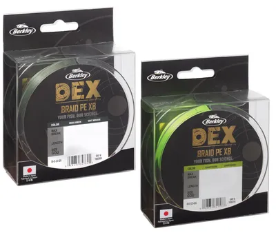 Produktbild von Berkley Dex X8 - 300m geflochtene Angelschnur, Durchmesser:0.14mm, Farbe:Moss Green, Tragkraft:12.9kg