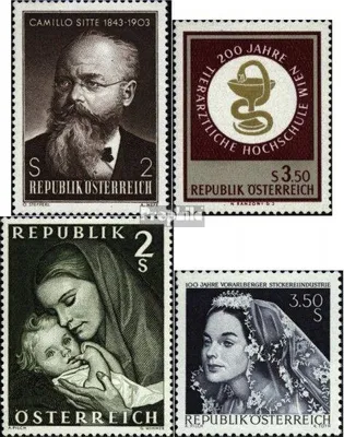Produktbild von Briefmarken Österreich 1968 Mi 1258,1259,1260,1261 (kompl.Ausg.) postfrisch Sondermarken