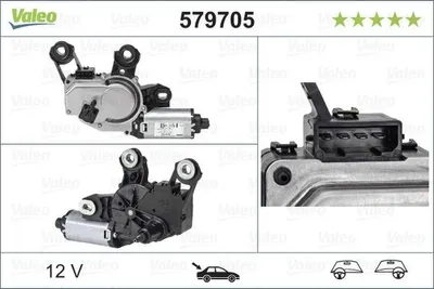 Produktbild von Valeo Wischermotor hinten für Audi A4 B8