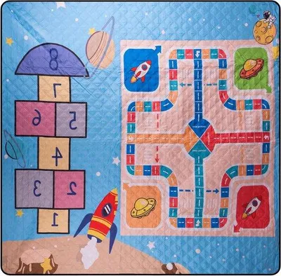 Produktbild von Famanu Picknickdecke 200 x 200 cm - Wasserabweisend und leicht - Maschinenwaschbar
