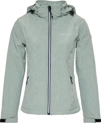 Produktbild von Nordberg Rinda - Softshell Outdoor Sommerjacke Damen - Light Green Melange - Größe M