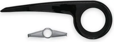 Produktbild von Kettenschutz Kunststoff schwarz mit Brille für 33 - 38 Zähne