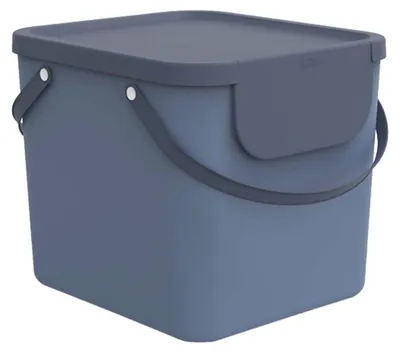 Produktbild von Rotho Wäschesortiersystem 40 L Albula aus Kunststoff - Wäschesammler mit Deckel - Wäschekorb 40,0 x 35,8 x 34,0 cm - Wäschesortierer