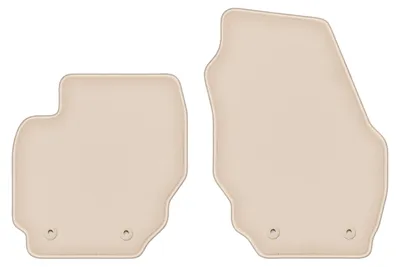 Produktbild von DURBAN Beige Velours-Fußmatten vorne für Volvo XC70 III Kombi (2007-2016)