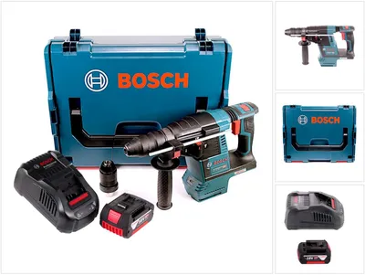 Productafbeelding van Bosch GBH 18V-26 F accuboormachine 18V 2,6J borstelloos SDS plus + 1x accu 5,0Ah + snellader + L-Boxx