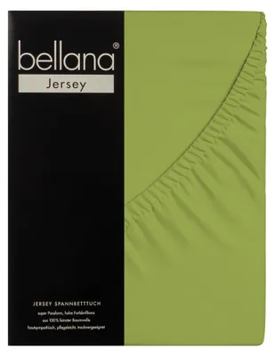 Produktbild von Bellana Jersey Spannbetttuch 180-200 x 200 cm moos 120g/m², 100% Baumwolle