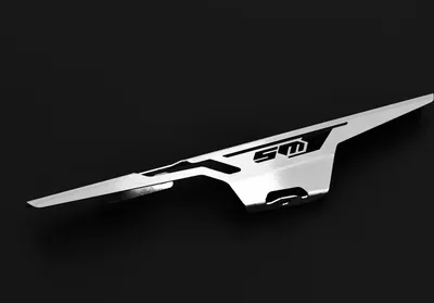 Produktbild von Kettenschutz kompatibel mit KTM 990 Supermoto SM T BJ 2008-14 Logo silber