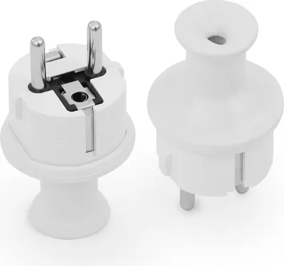 Produktbild von Zerlegbar Hermetischer Stecker 230V 16A Uni-Schuko weiß