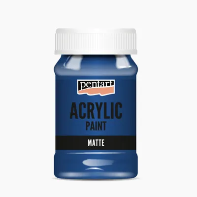 Zdjęcie produktu dla PENTART Farba akrylowa matowa, 100 ml, niebieska