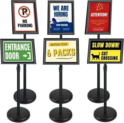 Produktbild von Famanu A4 Posterständer 6er Set - Verstellbar und Drehbar