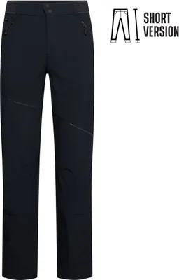 Schwarze Softshellhose "Orizon Pant M" von La Sportiva; kurze Version; mit Reißverschlusstaschen.