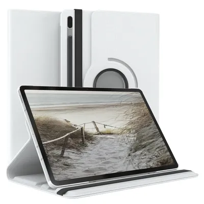 Produktbild von EAZY CASE - Tablet Hülle für Samsung Galaxy Tab S7 FE / 5G Schutzhülle, Tablet Case 360° drehbar in Weiß