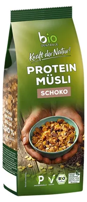 Verpackungsbild Bio Protein Müsli Schoko 375g