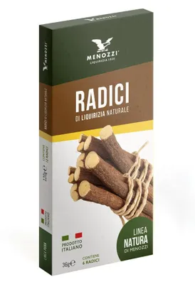 Produktbild von Radici di Liquirizia, Süßholzwurzeln, 36 g, Menozzi de Rosa 1836