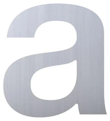Produktbild von Buchstabe ''a'' Edelstahl