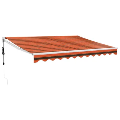 Produktbild von vidaXL Elektrische Markise mit Kurbel Orange und Braun 3,5x2,5 m
