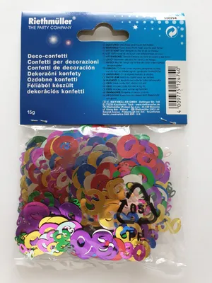 Produktbild von Ri550294 bunt-glänzend Zahl 30 Deko Konfetti
