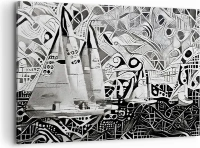 Produktbild von Bild auf Leinwand - Leinwandbild - Abstraktion modern - 120x80cm - Wand Bild - Wanddeko - Leinwanddruck - Bilder - Kunstdruck - Wanddekoration - Leinwand bilder - Wandkunst - AA120x80-3479