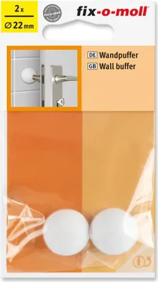 Produktbild von Wandpuffer rund 22mm weiß fix-o-moll