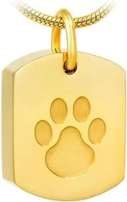 Produktbild von Luxe Ashanger mit Kette (55 cm) für Asche von Haustieren - Gedenkschmuck - Inkl. Asfüllhilfe und Aufbewahrungstasche