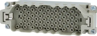 Produktbild von HARTING Han 64EEE Stifteinsatz (M) Crimpanschluss, 64-polig+PE 500V, 16A - 1 Stück