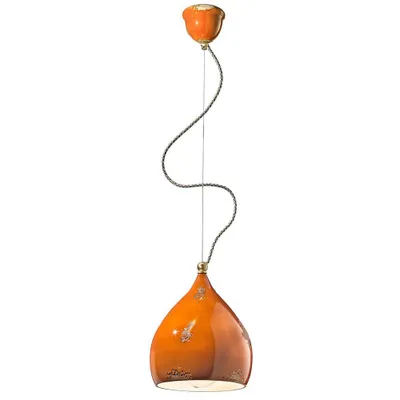 Produktbild von Ferroluce Vague-Vintage Hängelampe Ø 24cm Orange Rund