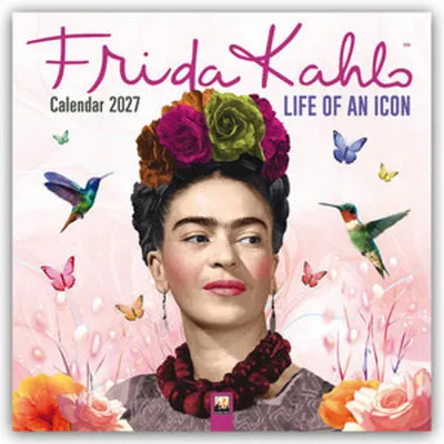 Obrázok produktu pre Frida Kahlo – Život ikony, kalendár na rok 2027 – vydavateľstvo Flame Tree Publishing. [Kalendár]