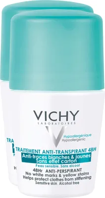 Produktbild von VICHY Deo Roll-On Anti-Flecken 48H, 2X50 ml CRE