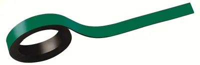 Immagine prodotto di MAUL Striscia magnetica 1 m Nastro metallico 2 pezzi magnetico rivestito in plastica scrivibile 1 m x 1 cm x 1 mm verde