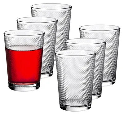 Produktbild von Alessandro Trinkglaser Diamante - 6x Stuck - Glas - 500 ml - 9 x 12 cm