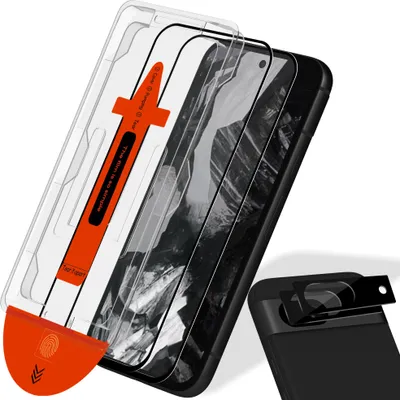 Produktbild von 2-Pack Google Pixel 8A Displayschutzfolie & 2-Pack Kameraschutz - Gehärtetes Glas | [Automatische Installation] - Blasenfrei