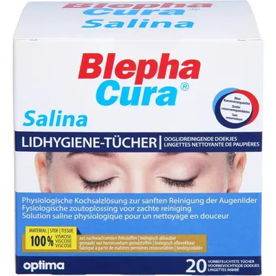 Productafbeelding van Blephacura Salina: 20 reinigingsdoekjes voor de oogleden