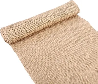 Produktbild von Natur Hessisch Jute Sackleinen Band Rustikal Tisch Läufer Handwerk Stuhl Haus Hochzeit Party 30x200cm