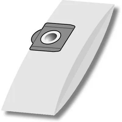 A close-up, isolated illustration of a vacuum cleaner bag.