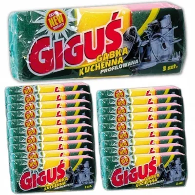 Produktbild von Kuchcik Giguś Profilierter Küchenschwamm 60er Set