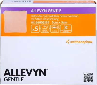 Produktbild von Allevyn Gentle 5cmx5cm, 5 St VER