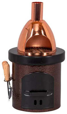 Produktbild von Räucherofen Saico Grillofen" Metall H 15 cm braun"