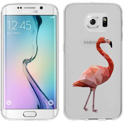 Produktbild von PhoneNatic Case kompatibel mit Samsung Galaxy S6 Edge Silikon-Hülle Vektor Tiere M2