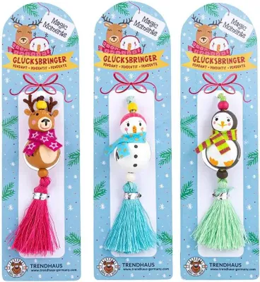 Immagine prodotto di Mini portafortuna in legno, assortito in 3 colori