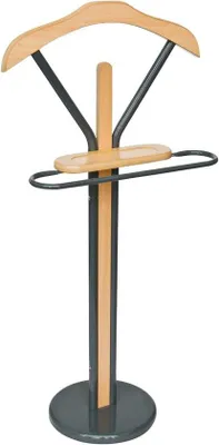 Image de Portemanteau en chêne gris foncé