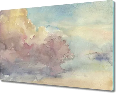 Produktbild von Herd-Abdeckplatte Glas Schneidebrett Ceranfeld-Abdeckung - 80x52 cm - Bunte Abstraktion