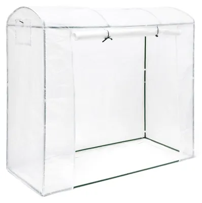 Image de Serre de jardin tomates XL - Toit rond - 170 x 200 x 82 cm - Résistante aux UV - Transparente