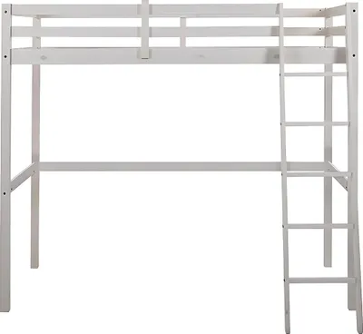 Produktbild von Zwischengeschoßbett GEDEON - 90 × 190 cm - Kiefer massiv - Weiß gekalkt