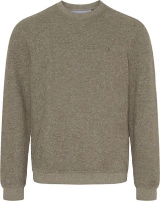 Produktbild von Sea Ranch Herren Sweatshirt Winston Unifarben - Longsleeve-Pullover mit Rundhalsausschnitt in Castanho Größe M