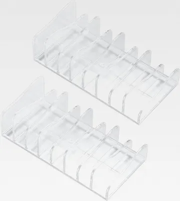 Produktbild von 2 Stk Kosmetik Organizer, Schmink Aufbewahrung Make up Paletten Halter Aufbewahrungsbox mit 8 Steckplätzen für Lidschatten Erröten Schminktisch Waschtisch
