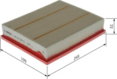 Produktbild von BOSCH F 026 400 690 Luftfilter für FORD Mondeo V Kombi (CF)