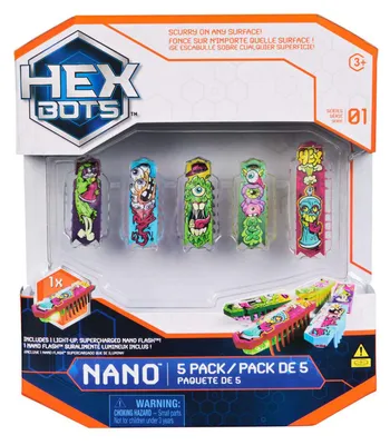 Obrázok produktu pre HEX NNO Flash Nano 5Pk Mixed Rfrsh GML, Hračka, 4 rok / roky, Vyžadované batérie