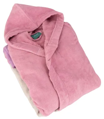 Image de Peignoir pour femmes - Coton avec capuche - Taille M